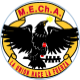 MEChA over black eagle holding wheat stalk